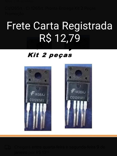 Cq1265rt - Cr 1265rt  Pronta Entrega Kit 2 Peças  Promoção