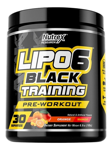 Suplemento En Polvo Nutrex Research Lipo 6 Black Training Aminoácidos Sabor Wild Grape De 204g 30 Un