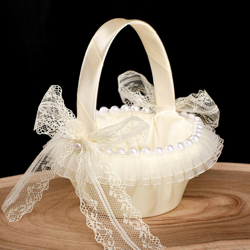 Cesta De Almacenamiento De Pétalos For Niña De Flores De