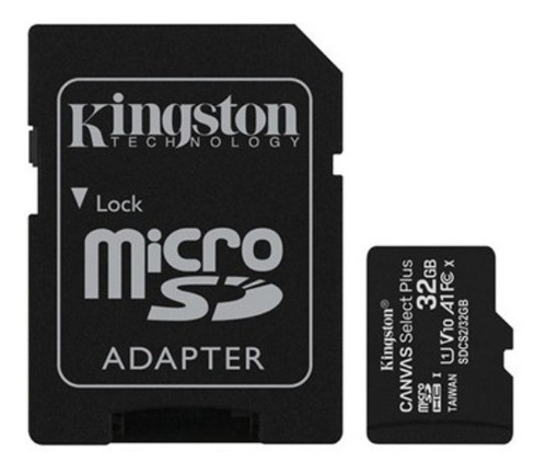 Imagen 1 de 1 de Memoria Micro Sdhc Kingston Sdcs2 32gb Cadap Clase 10