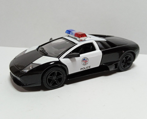 Lamborghini Murcielago Lp640 Policia Kinsmart Escala 1:36