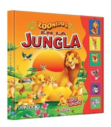 ** Zoonidos Animales En La Jungla ** Libro Con Sonido