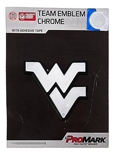 Ncaa West Virginia Mountaineers Chrome Emblema Del Autom