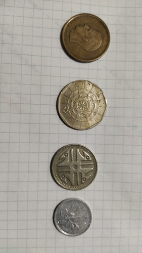 4 Monedas: Bélgica Japón Colombia Y Portugal