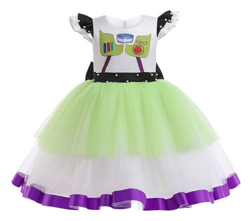 Fwefww Buzz Lightyear Cosplay Niñas Vestidos Empalme De