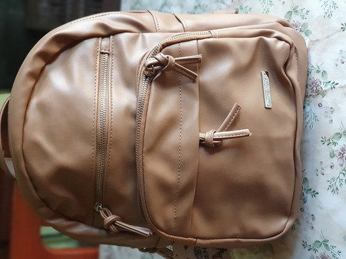 Mochila Mujer Trendy 19161 Oferta !! Eco Cuero