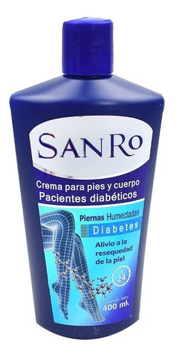 Crema Para Piernas Sanro Diabetes (3 Piezas) Resequedad