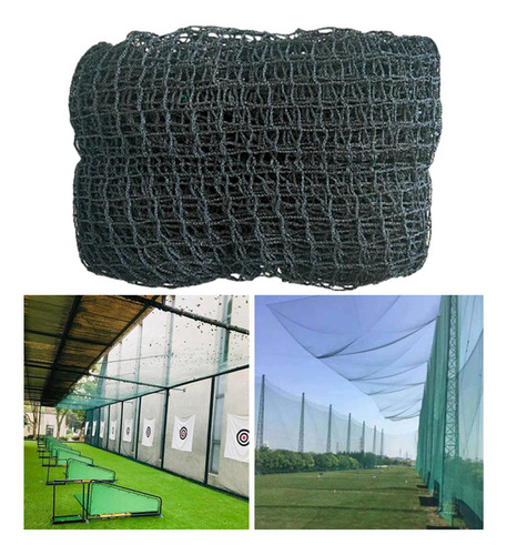 Red De Protección Para Golfistas En Negro 2mx300cm