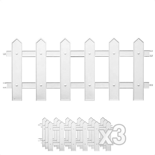 Cerco Plástico 3 M X 24 Cm Cantero Huerta Deses Plast