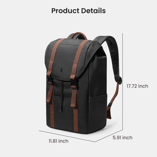 Mochila Tomtoc Con Solapa Para Portátil De 22 Litros, Resist
