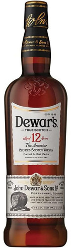 Whisky Dewars 12 Años 700ml. Envio Gratis