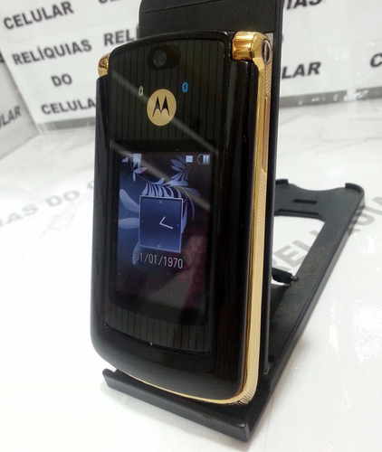 Celular Motorola V8 Gold Luxo Lindo Fliper Original Reliquia