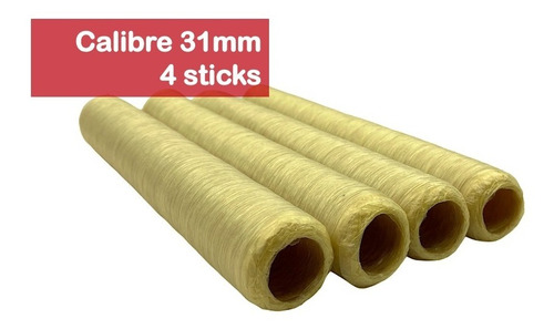 Tripa De Colágeno Para Embutir Chorizo 31mm- 4 Sticks 