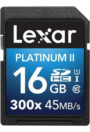 Memoria Lexar Sd 16gb Platinum 300x  Profesionales