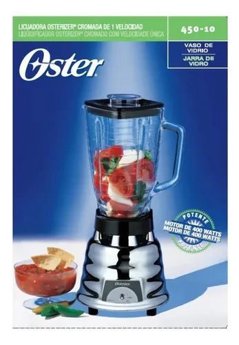 Licuadora Oster Core Vaso de Vidrio 1.25 L con 450 Watts de