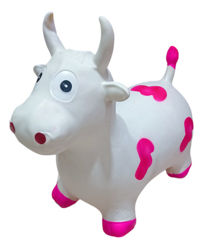 Brinca Inflable Montable Animalito Plastico Luz Vaca Niños