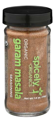 Spicely Organics Condimento Garam Masala Tarro De 1.60 Onzas