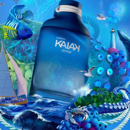 Natura Kaiak Sonar Colônia para Homens 100 Ml