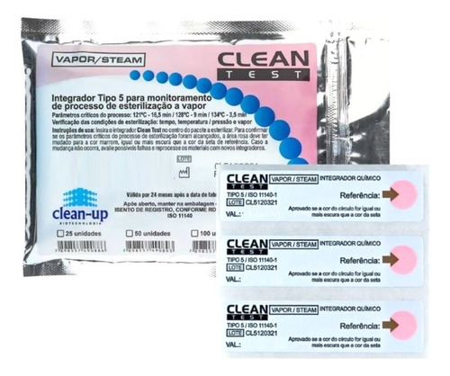 Integrador Químico Classe 5 Com 100 Unidades Clean-up