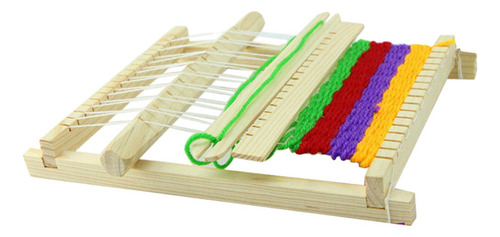 Para De Telar De Madera, Telar De Telar De Tejido Con 2