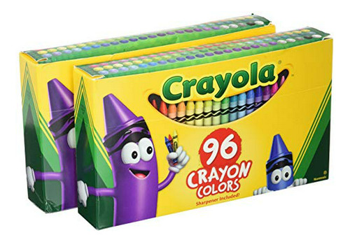 Crayola 96 Colores + Sacapuntas (2 Packs)