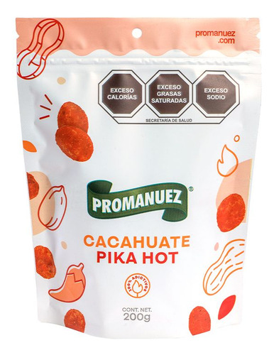 Cacahuate Pika Hot Promanuez (12 Pack 200g)