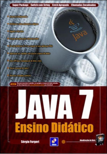 Java 7 - Ensino didático, de Furgeri, Sérgio. Editora Erica, capa mole, edição 1ª edição - 2010 em português