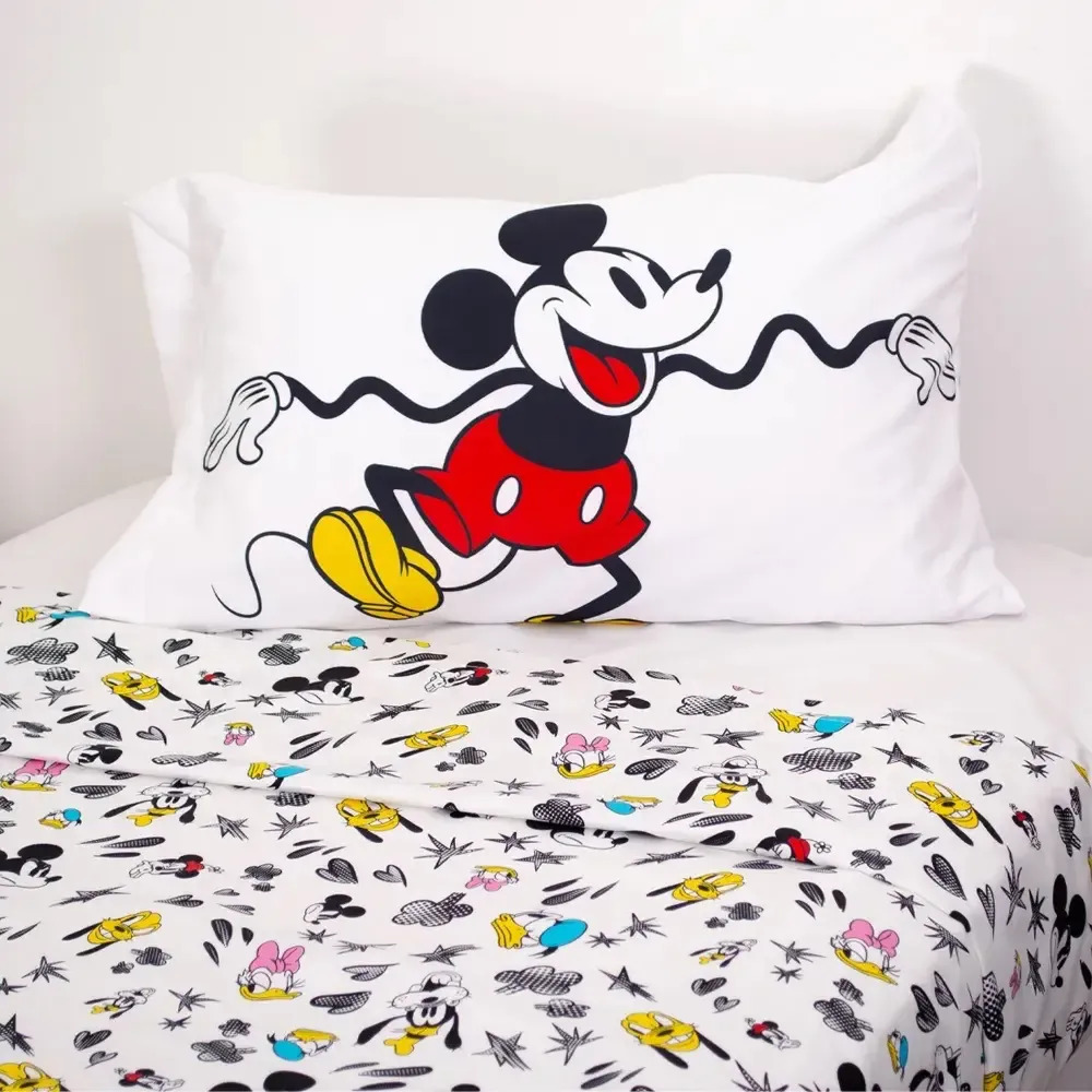 Juego De Sabanas Mickey Piñata 1 1/2p Twin Size 100x190cm Color Mickey Friends