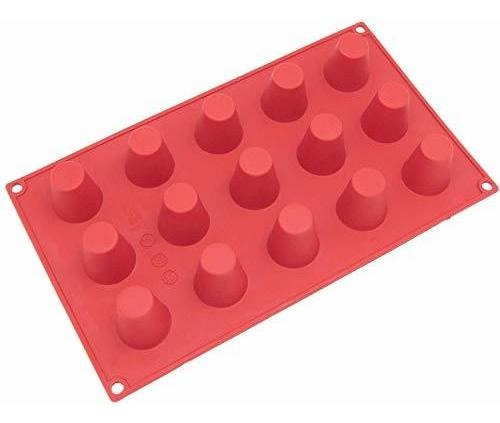 Molde - Silicone Chocolate Candy Molds [mini Popover, 15 Cup