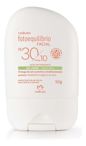 Natura Fotoequilíbrio Facial Fps30 Fpuva10 50g