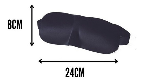 Antifaz Para Dormir Mascara Tapa Ojos De Espuma Viaje Avion Color Azul