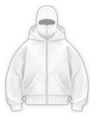 Chaqueta Polar Con Capucha Y Cremallera, Sudadera De Doble C
