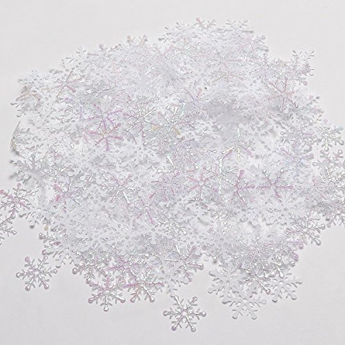 Confeti Blanco De Los Copos De Nieve 600pcs Para Las Decorac