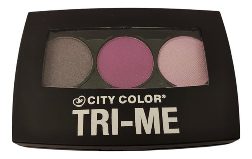 Sombra De Ojos City Color Tri-me City Color Color 3 Gamas Colores Brillos Y Mate