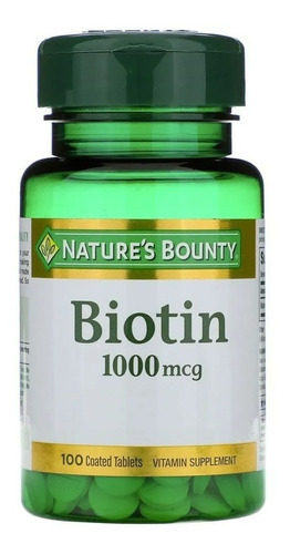 Natures Bounty Biotin 1000 Mcg X 100 Comprimidos