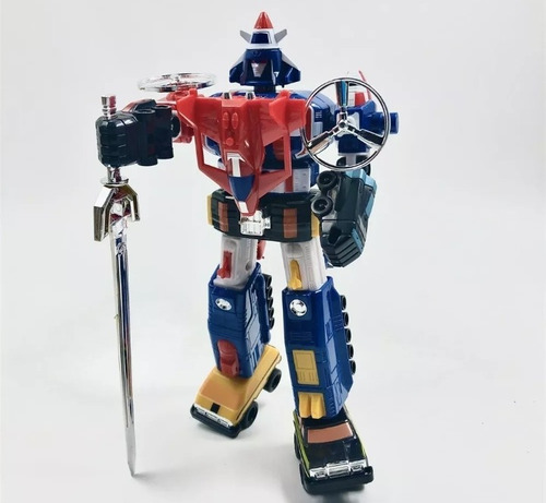 Voltron Vintage Dairugger Retro Clásico 80s Figura 8 Inch