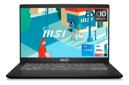 Laptop Msi Thin & Light Modern 14 Ci5 8gb 512gb Iris Xe