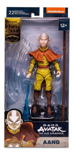 Figura De Acción Aang Avatar Mcfarlane Toys Gold Label