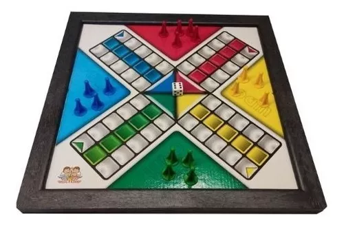 Jogo 2 Em 1 Ludo E Sobe Desce Tabuleiro 23cm Prenda Atacado