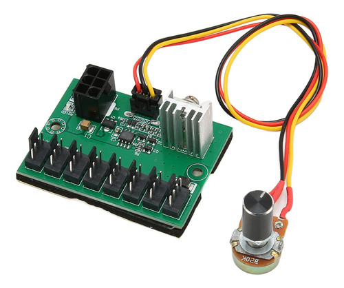 Cable Pwm Fan Hub Dc 12 V, 8 Vías, Controlador De Velocidad