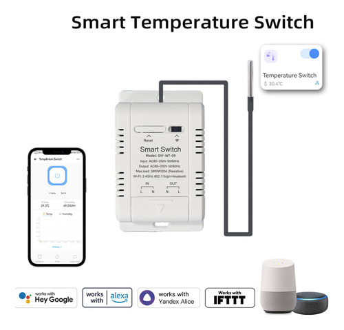 Nuevo Interruptor De Temperatura De Umidade Wi-fi