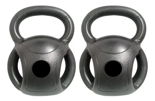 Set 2 Pesas Rusas Agarre Lateral Kettlebell Pvc 10kg