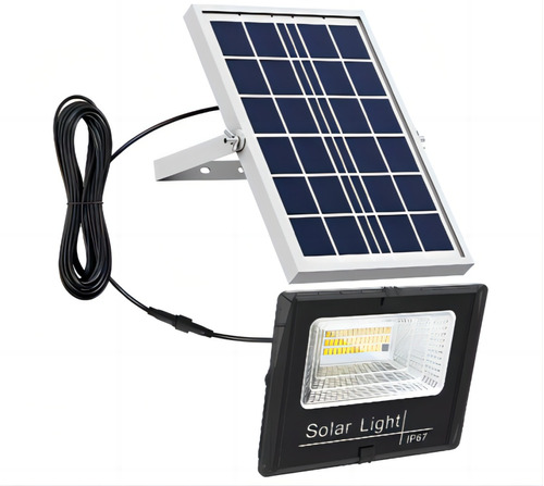 Reflector Solar Led 500w Completo Potente Panel Solar 12hora