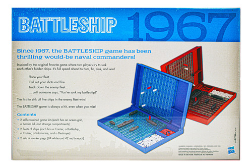 Battleship Retro Series 1967 Juego De Mesa Ingles Hasbro