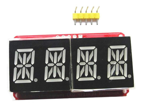 Imagen 2 de 7 de 2x1 / 2 Dulo De Pantalla Led Digital De 4 Bits Para 14 Rojo