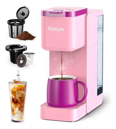 Tastyle Hot And Iced Coffee Maker, One Cup Coffee Pod Machi.