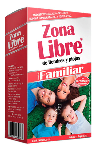 Zona Libre De Liendres Y Piojos Envase Familiar 100ml