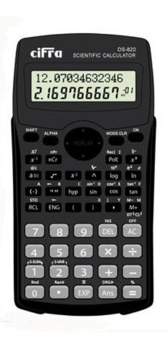 Cifra Sc-820c/ Calculadora Científica Con 240 Funciones Color Negro