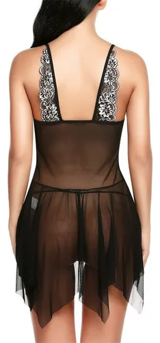 Sf Ropa De Dormir De Encaje Sexy For Mujer, Pijama Exótico