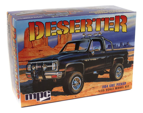 1984 Gmc Pickup Deserter (preto) - Authentic - 1/25 Mpc 0848
